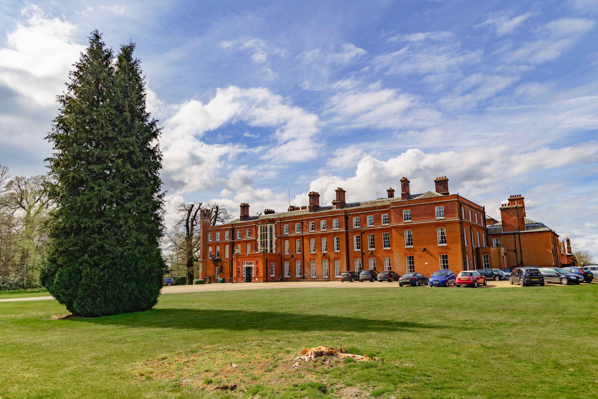 The Cumberland Lodge venue from the front.