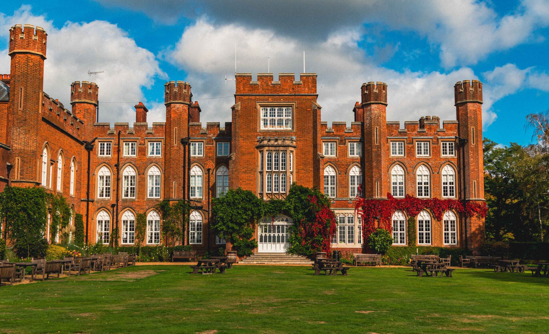 The main building of the Cumberland Lodge venue