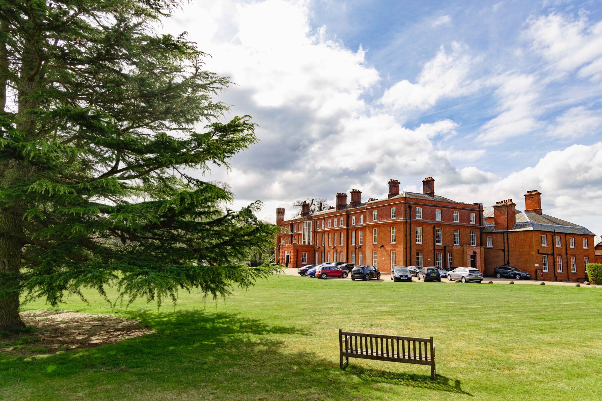 Cumberland Lodge has its location deep in Windsor Great Park.