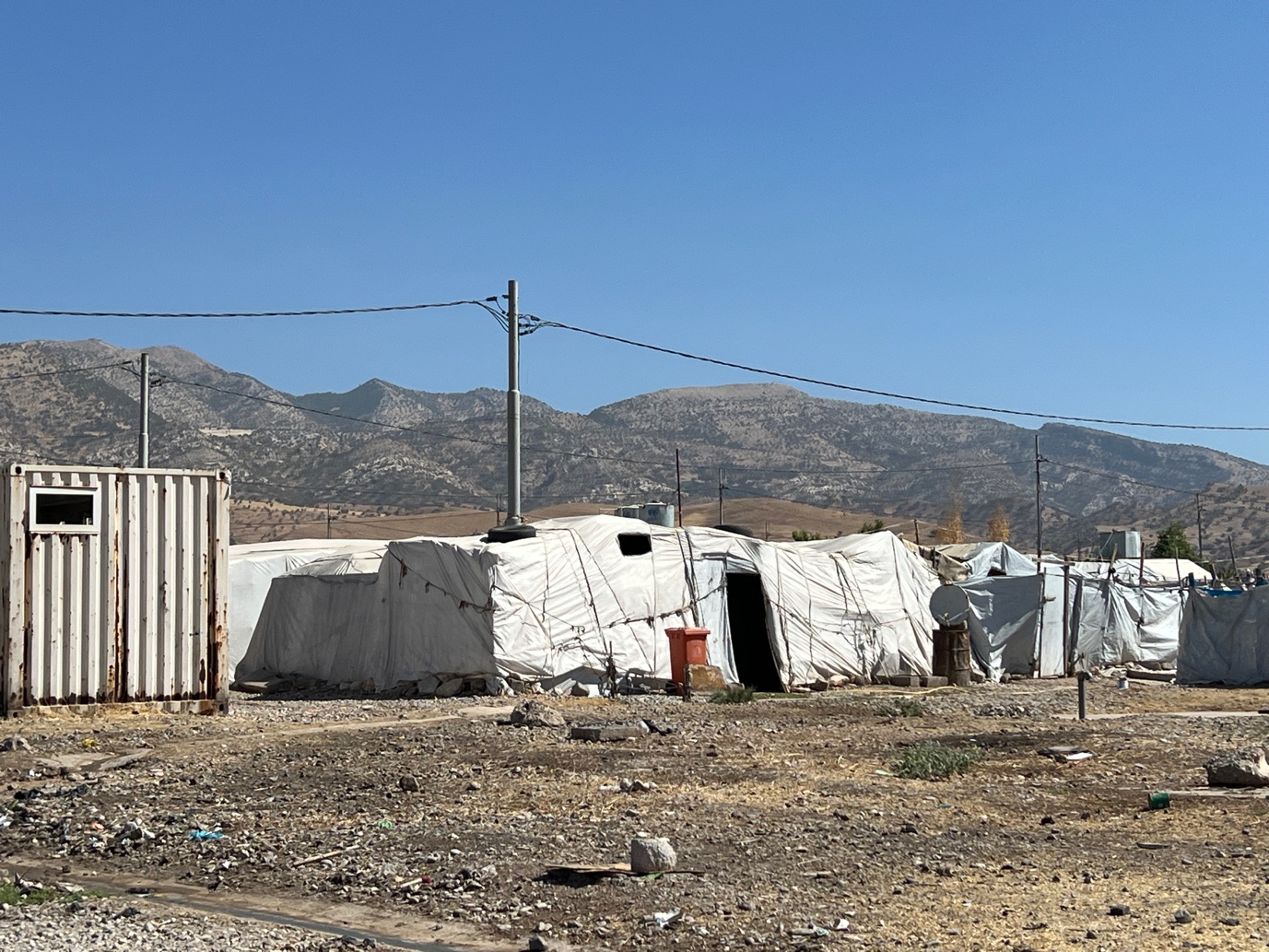 A camp for internally displaced Yezidi women, Dohuk, Kurdistan Iraq