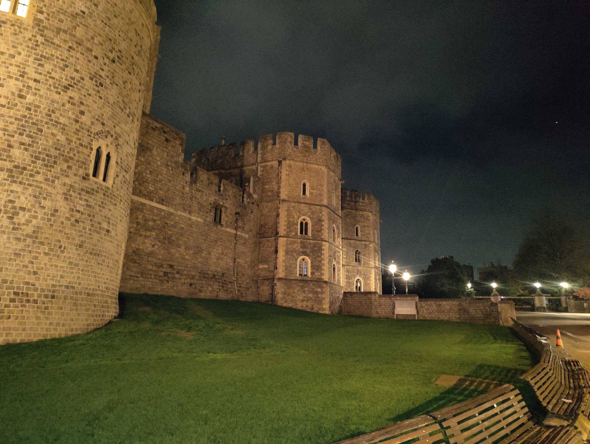 A view of Windsor Castle at night, taken by Cee Swakamisa